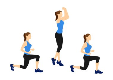 Daha iyi egzersiz için egzersiz - atlama hamleleri