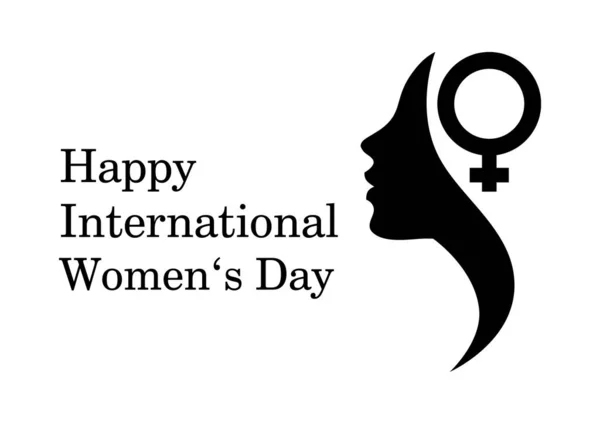 Feliz Día Internacional Mujer Motivación Fondo Para Celebración —  Fotos de Stock