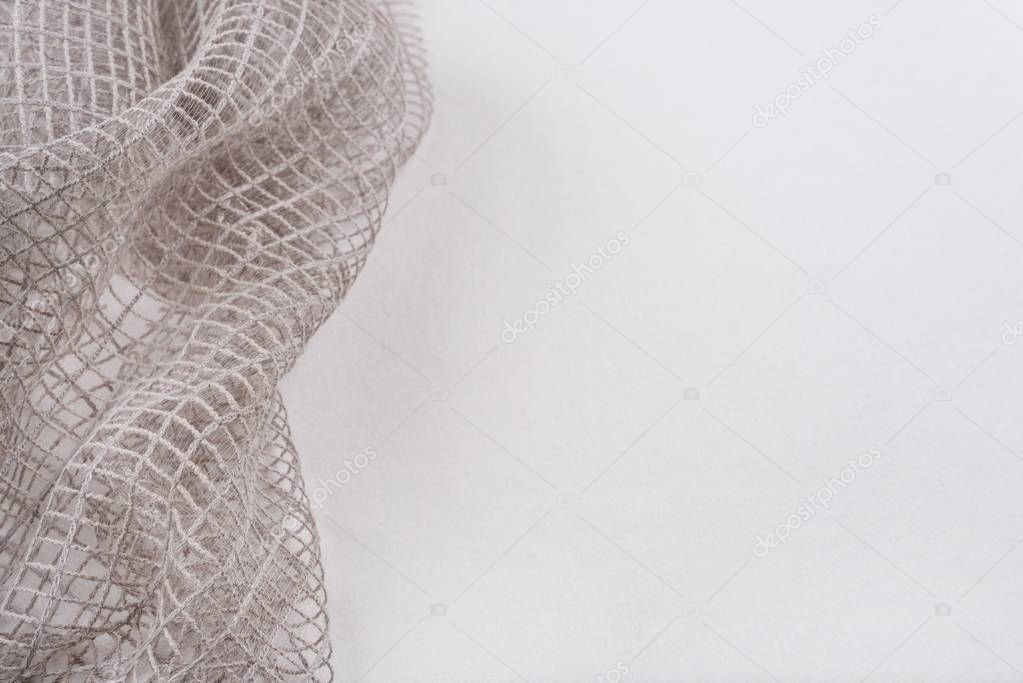 Fabric a mesh is white, texture, background, pattern.