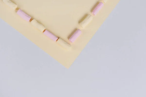 Textura pastel abstrata com marshmallow. Contexto. Espaço de cópia — Fotografia de Stock