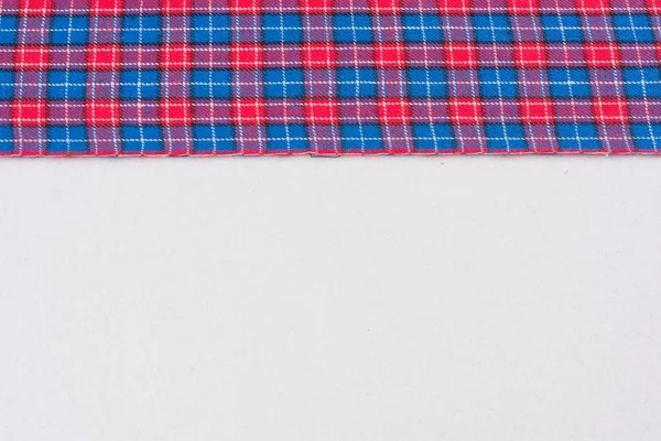 Fabric in cage with red blue, texture, background, pattern. — Stock Image Fabric in cage with red blue, texture, background, pattern. Stock Picture
