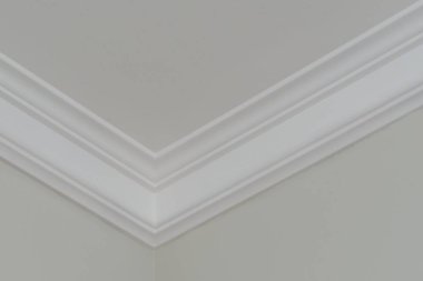 Ceiling moldings in the interior, a detail of corner clipart