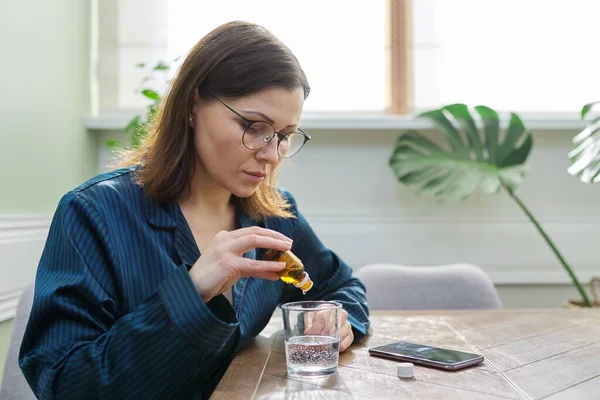 Trouble Nerveux Dépression Nervosité Problèmes Santé Liés Âge Femme Mûre — Photo