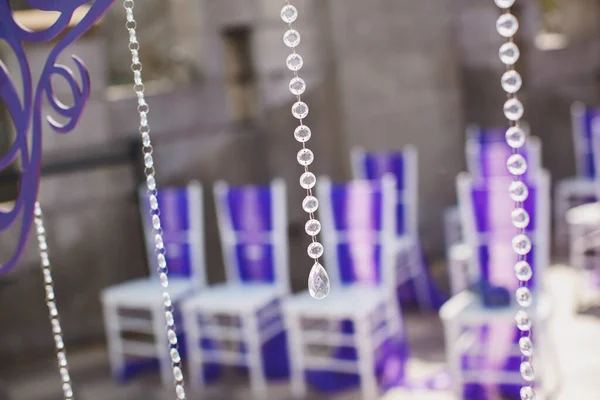 Arco de boda de color púrpura en el fondo del mar . —  Fotos de Stock