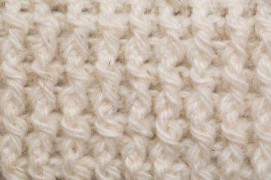 Örülmüş kumaş arka plan dokusu beyazdır. Süs.