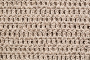 Örülmüş kumaş arka plan dokusu beyazdır. Süs.