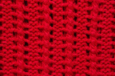 Örgü kumaş arka planının dokusu. Süs.