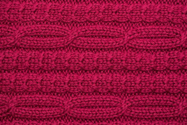 Texture dello sfondo in tessuto lavorato a maglia. Ornamento lavorato a maglia . — Foto Stock