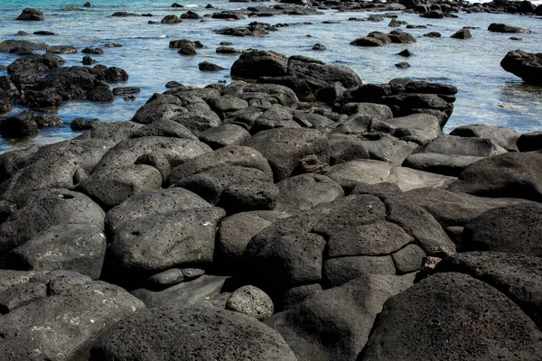 Beach pebble stone in the Indian ocean. — Stock Photo, Image