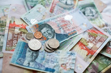 Mauritius parası Mauritius Rupisi notlar ve paralar kapanıyor.