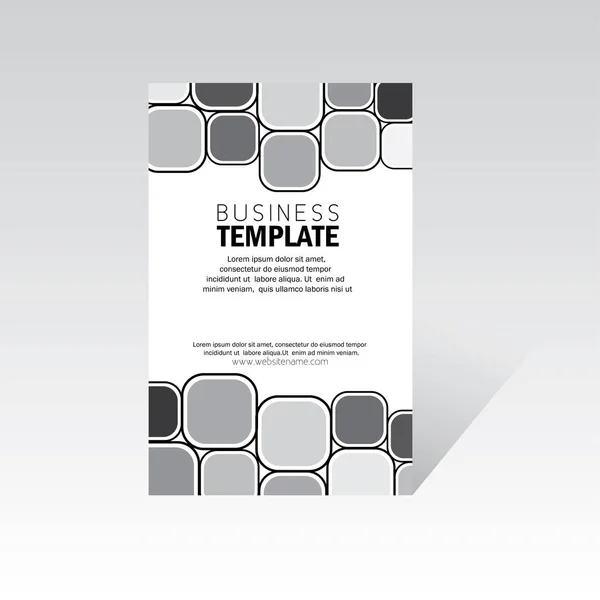 Folleto de negocios, folleto, vector plantilla de póster. vector de stock — Vector de stock