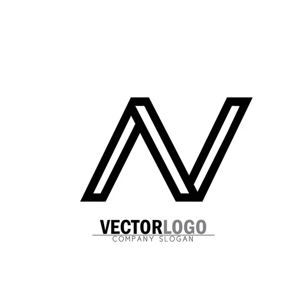 Vetor logotipo design ícone de linha criativa alfabeto símbolo de lett —  Vetores de Stock