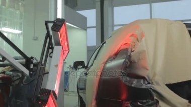 Araba kurur sonra resim lambalar altında