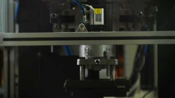 Cámara Mueve Largo Moderna Máquina Herramienta Automática Para Fabricación Componentes — Vídeo de stock
