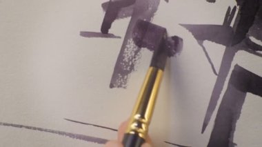 robot resim bölümü kağıt üzerine çizim ressam