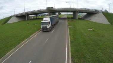 yol lane hareket büyük kamyon 