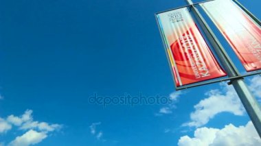 büyük ekranı ile bina modern Stadyumu