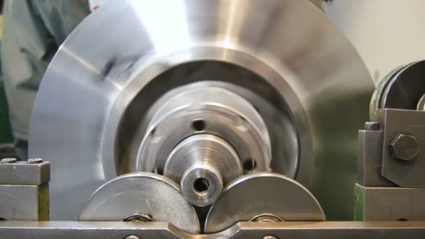 Detalhes do compressor testados no suporte de teste Gire e pare — Vídeo de Stock