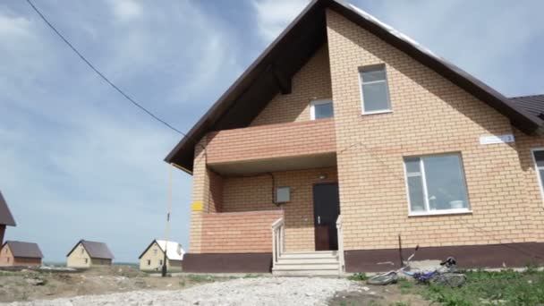 Comfort brick houses — Stock Footage Comfort brick houses Stock Footage