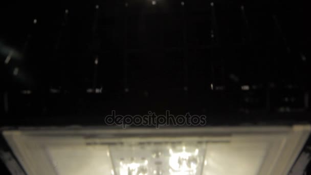 Lámpara led con líneas de diodo — Vídeo de stock