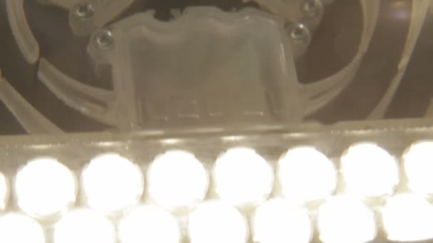 LED lamp met kleine diodes — Stockvideo