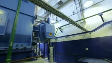 Borular ile endüstriyel kompresör