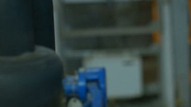 Borular ile endüstriyel kompresör