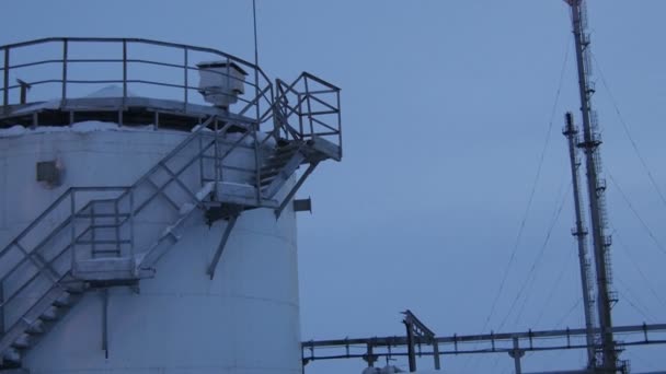 Territorio de la planta industrial — Vídeos de Stock