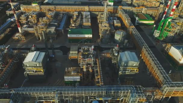 Gas en olie repareren plant — Stockvideo