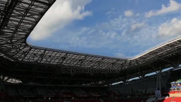 Kazan Tatarstán Rusia Noviembre 2017 Impresionante Estadio Deportivo Creado Para — Vídeos de Stock