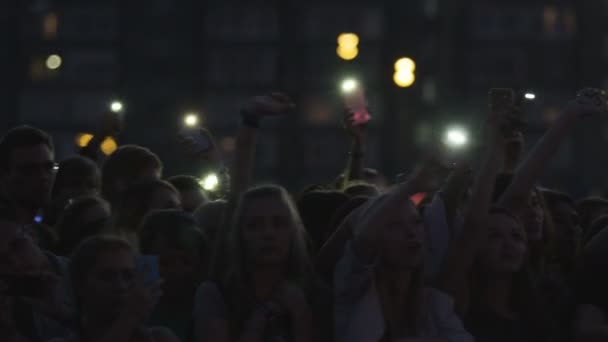 Kazan Tatarstánu Rusko Listopad 2017 Detailní Mladí Lidé Vlna Ruce — Stock video