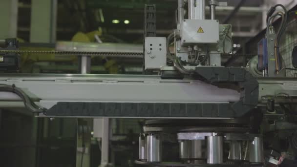 Lastik Jant Nakliye Sanayi Firma Basın Makro Modern Makine Mıknatıslar — Stok video