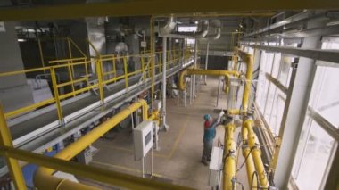 Benzin pompa için vana boru üzerinde çalışan döner