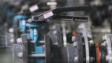 Kazan, Tataristan/Rusya - 08 Ağustos 2017: Makro ağır sanayi ekipman bakım ve onarım petrol üretimi için teçhiz ve üzerinde 08 Ağustos kazan pompalama için şirkette