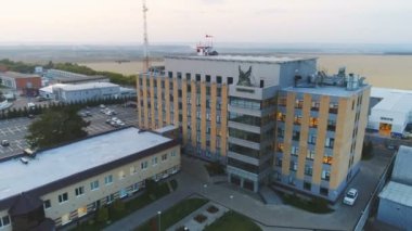 Kazan, Tataristan/Rusya - 21 Ağustos 2017: Kazan, Tataristan/Rusya - 21 Ağustos 2017: panoramik yüksek modern bina Gaz şirketi ve arka plan sınırsız buğday alanlarında 21 Ağustos günü 21 Ağustos Kazan Kazan