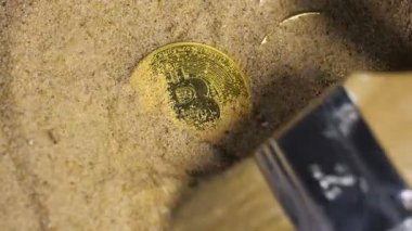 altın sikke kum Temizleme fırçası