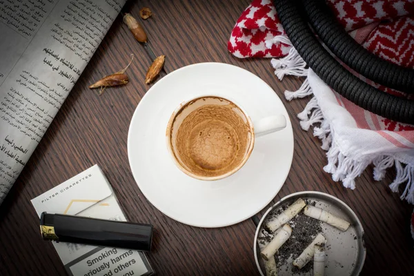 Turkish coffee with dates and cardamom