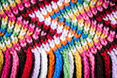 portre lookthreads üzerinde renkli atkı