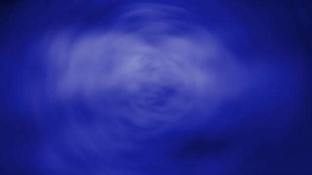 Abstracte kleuren Golf, Blue Swirl, inkt in Water — Stockvideo