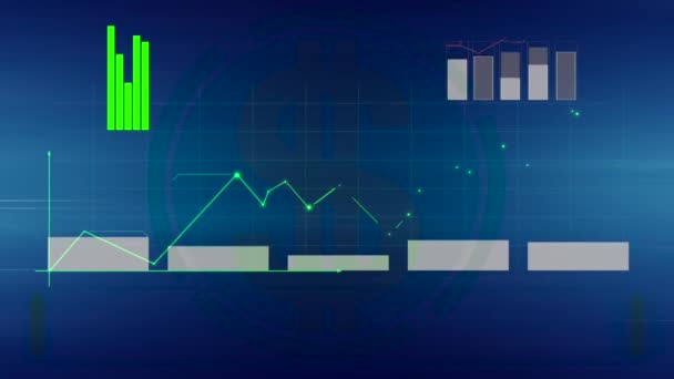 Pénzügyi tanácsadás, diagram — Stock videók