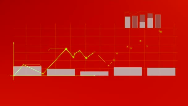 Financiële consulting, diagram — Stockvideo