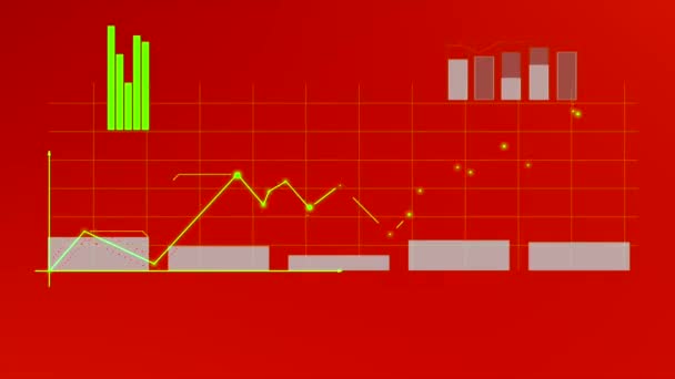 Finansiell rådgivning, diagram — Stockvideo