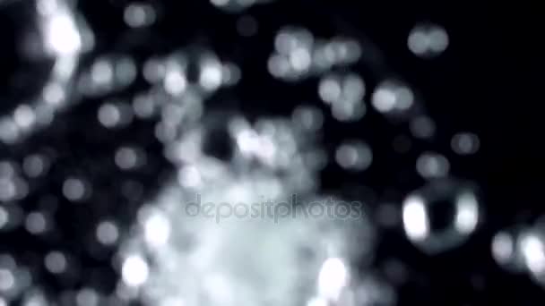 Defocus ,blur, Water flow, Filling up a glass In Slow Motion — Stock Video