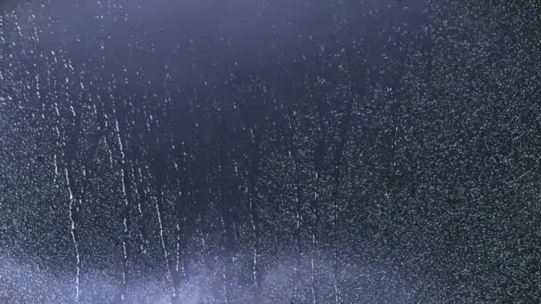 Шторм, капли дождя, душ, фон — стоковое видео