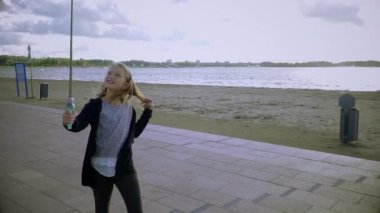 Kız alma fotoğrafını ile telefon selfie-Stick 