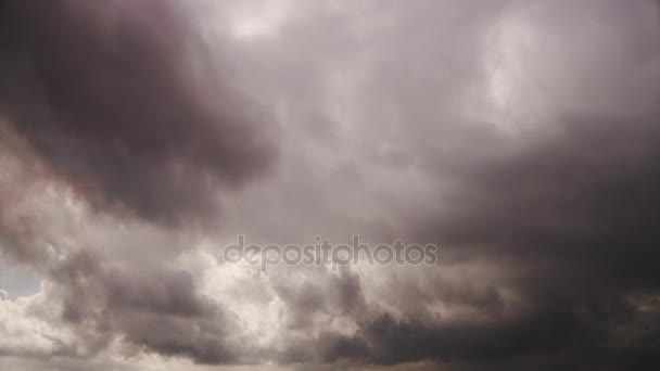 Huracán con relámpagos, tormenta — Vídeos de Stock