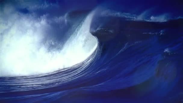 Tsunami, tempête, ouragan, typhon, arrière-plan — Video