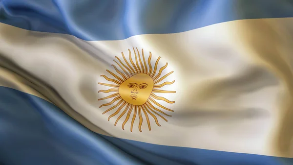 Opheffing van de vlag van Argentinië — Stockfoto