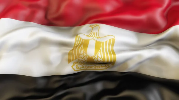 Vlag, afzien van de vlag van Egypte — Stockfoto