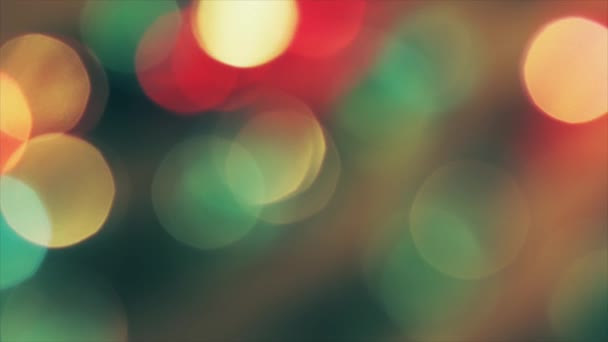 Bokeh Bokeh Light Defocused Lights Background Holiday Bokeh — Stock Video